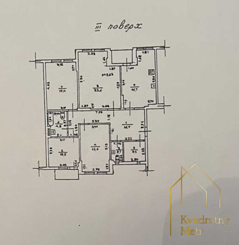 4-ком квартира на Фонтане! Газ! 3 этаж! — фото 21