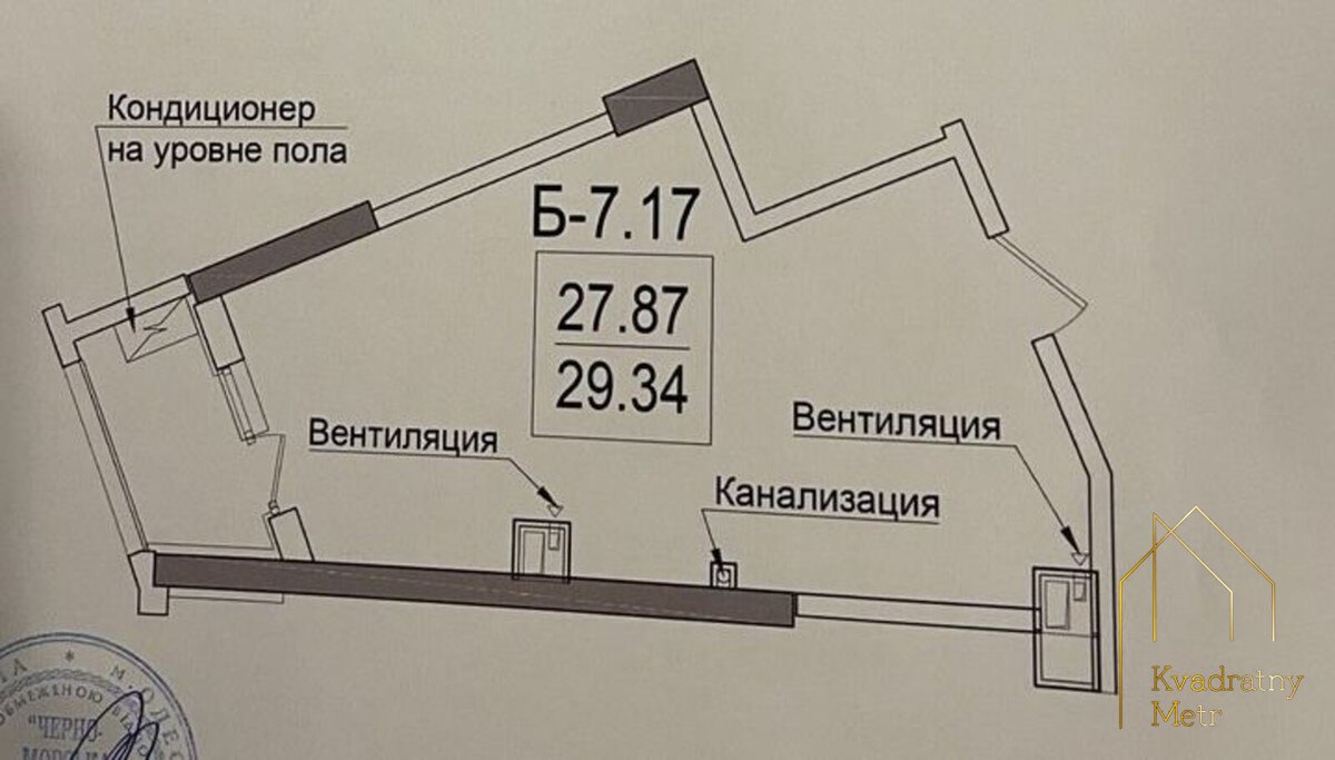 Студия на фонтане!! Прямой вид на море! ЖК «Посейдон»! — снимка 7