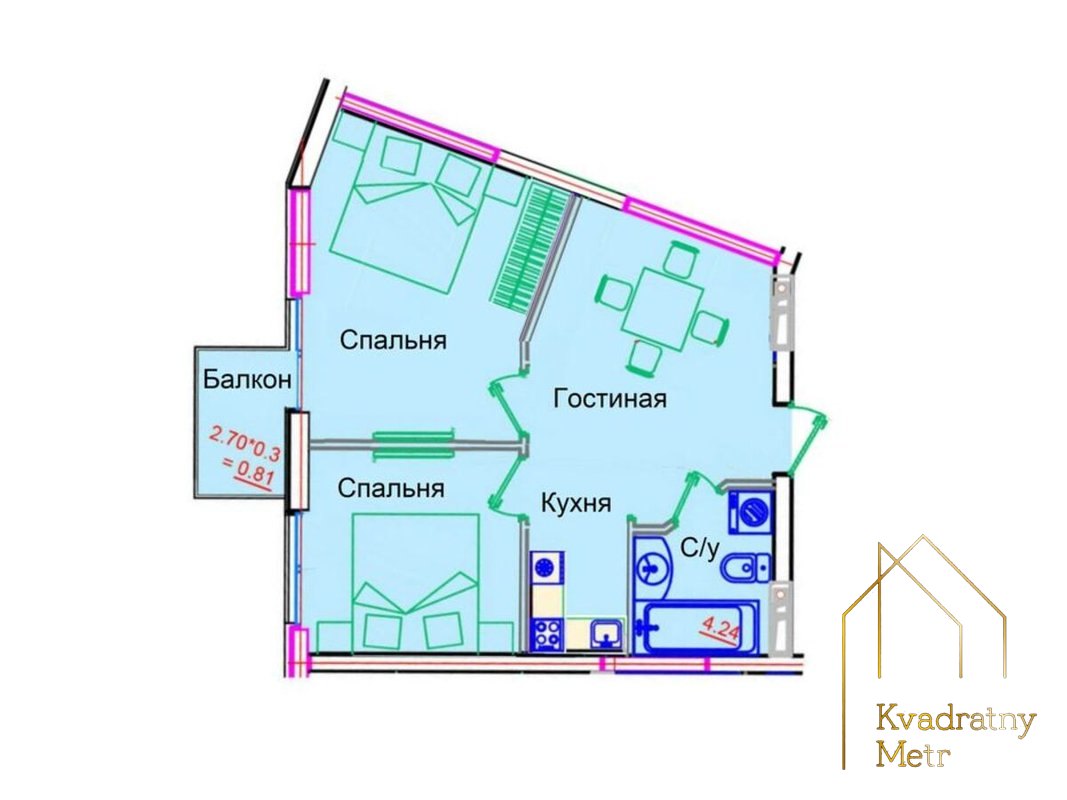 Продам 1 ком. просторную квартиру в ЖК ITOWN! — photo 4